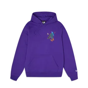 [13090814] Arizona Diamondbacks "Blooming" Purple Mens Pullover Hoodie