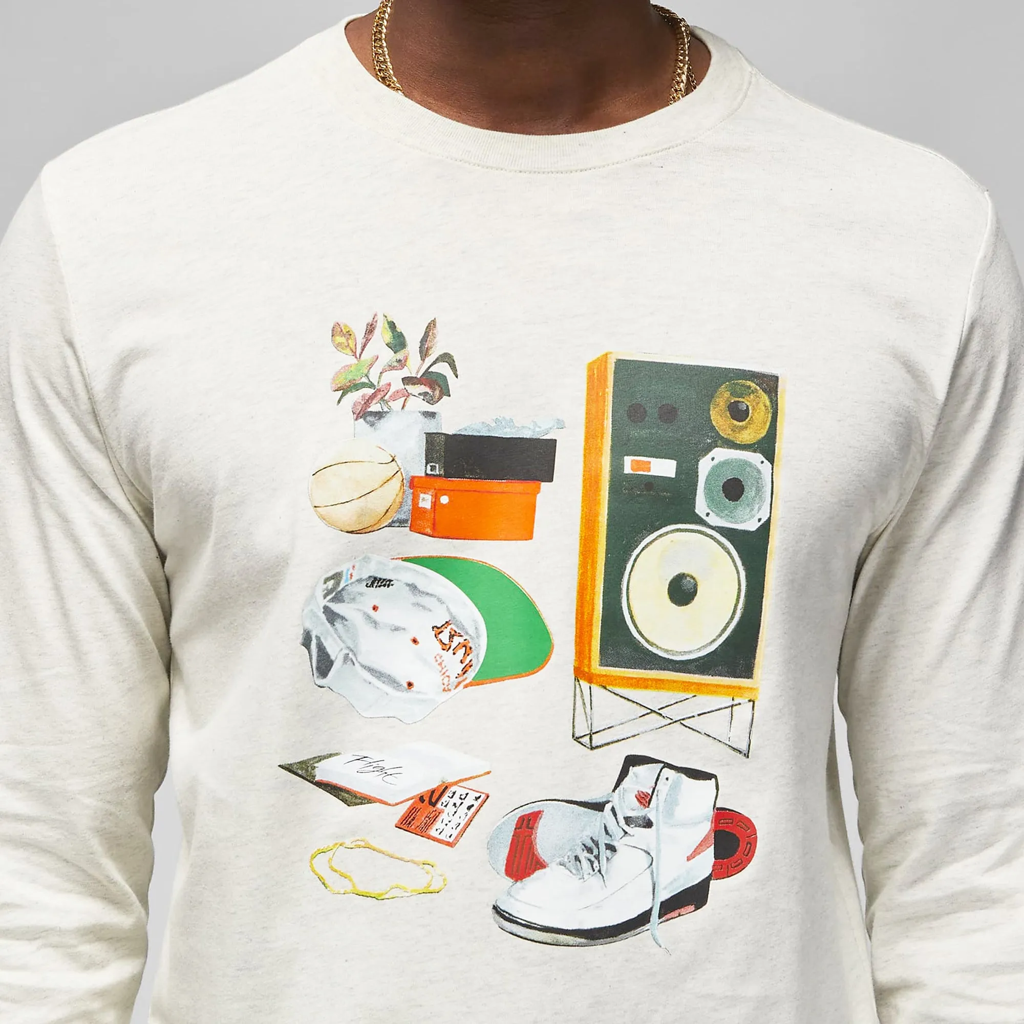 Air Jordan Artist Series By Jacob Rochester Mens LS Tee