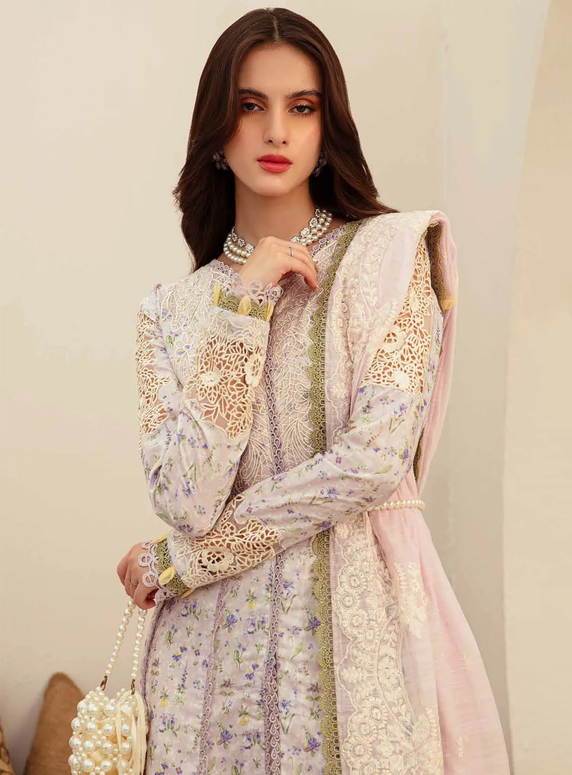 Alif Affordable By AJR Couture Embroidered Lawn 3 Piece Unstitched Suit AJR24AA AFL-02 ARIA