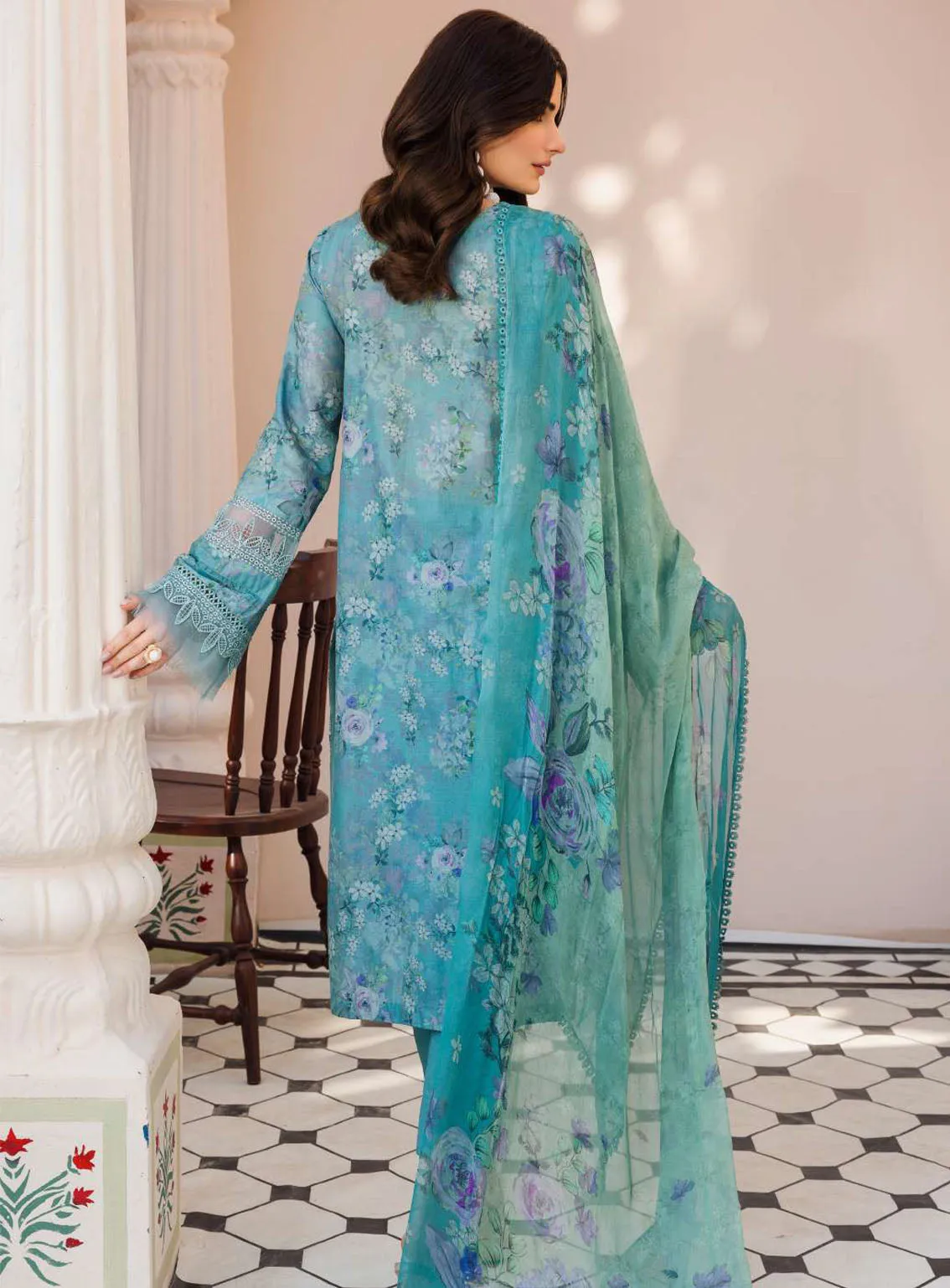 Amal By Motifz Digital Embroidered Lawn 3 Piece Unstitched Suit MT24A 4627-JASPER