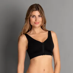 Anita Lynn Post Mastectomy Bra Bilateral - Black , Skin