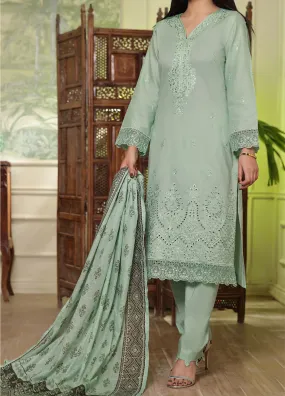 Anmol By VS Textile Embroidered Lawn With Fancy Zari Dupatta 3 Piece Unstitched Suit VS24AELFZD D-1009