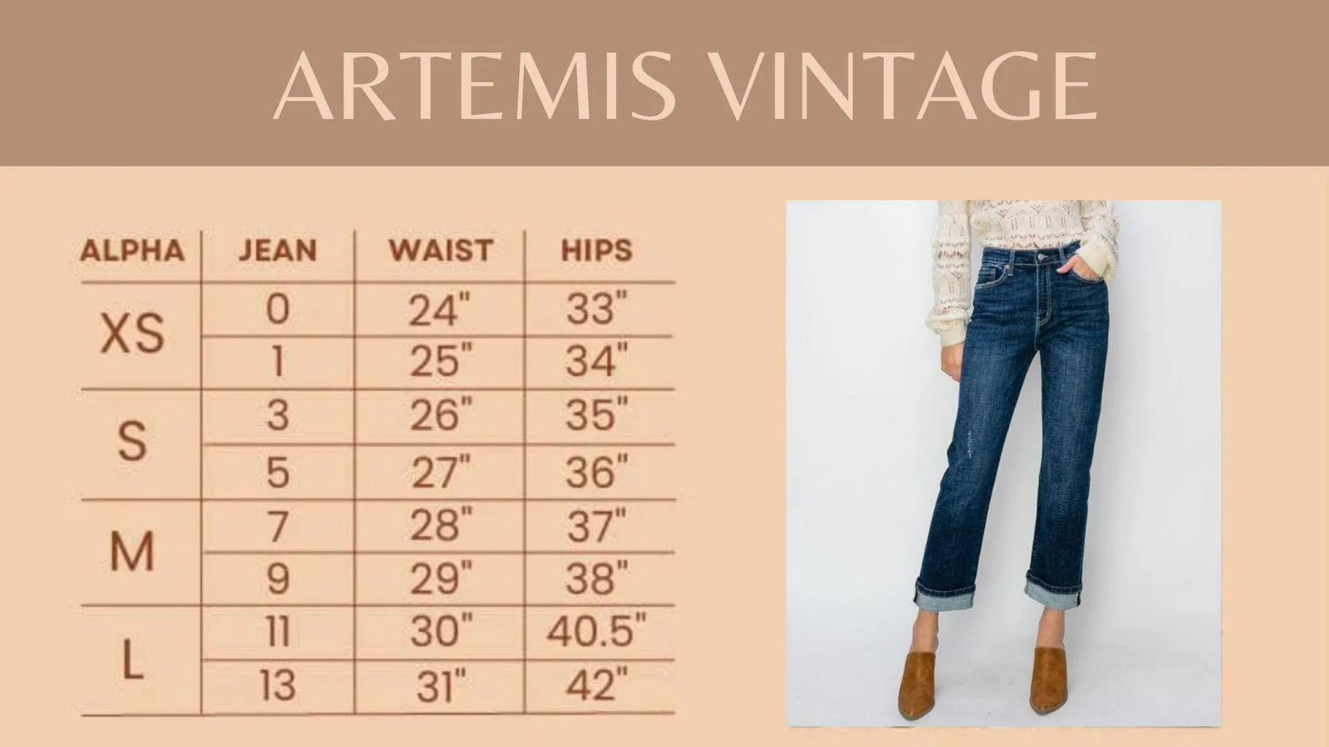 Artemis Vintage Tummy Control High Rise Straight Jeans