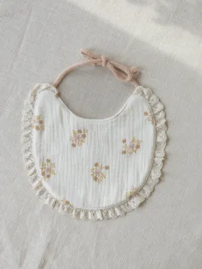 Baby bib / Flowers & Dots