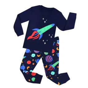 Baby Boy Rocket Space Pajama Sleepwear Set