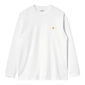 Carhartt WIP Chase L/S - White