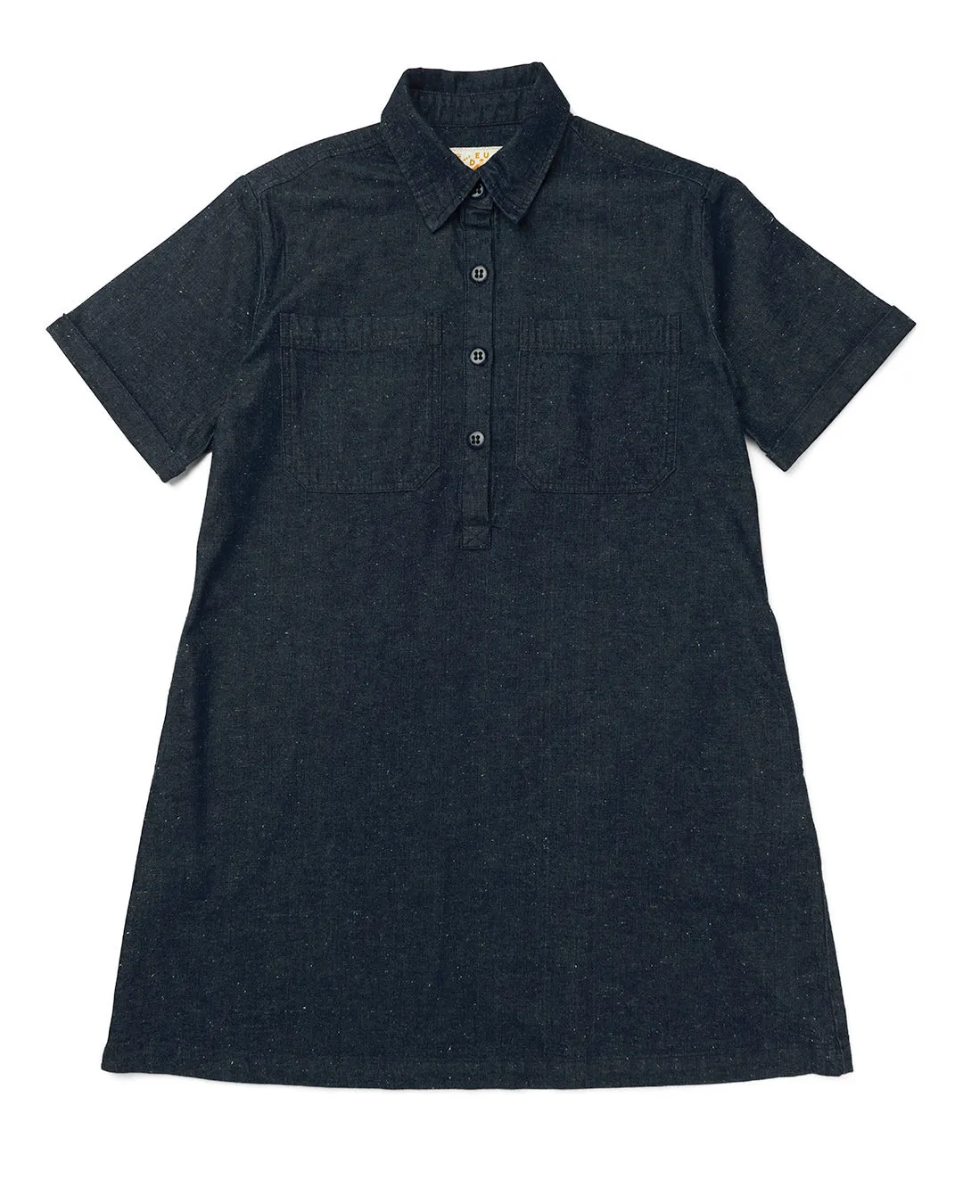 Denim Honour Shirt Dress - Dark Indigo