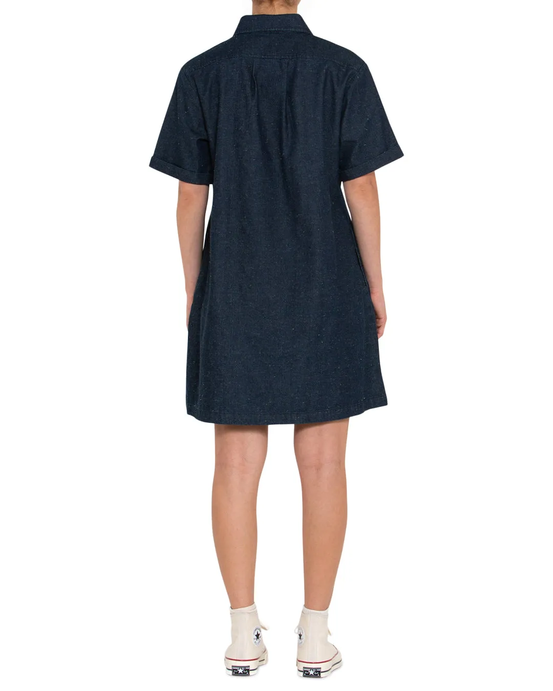 Denim Honour Shirt Dress - Dark Indigo