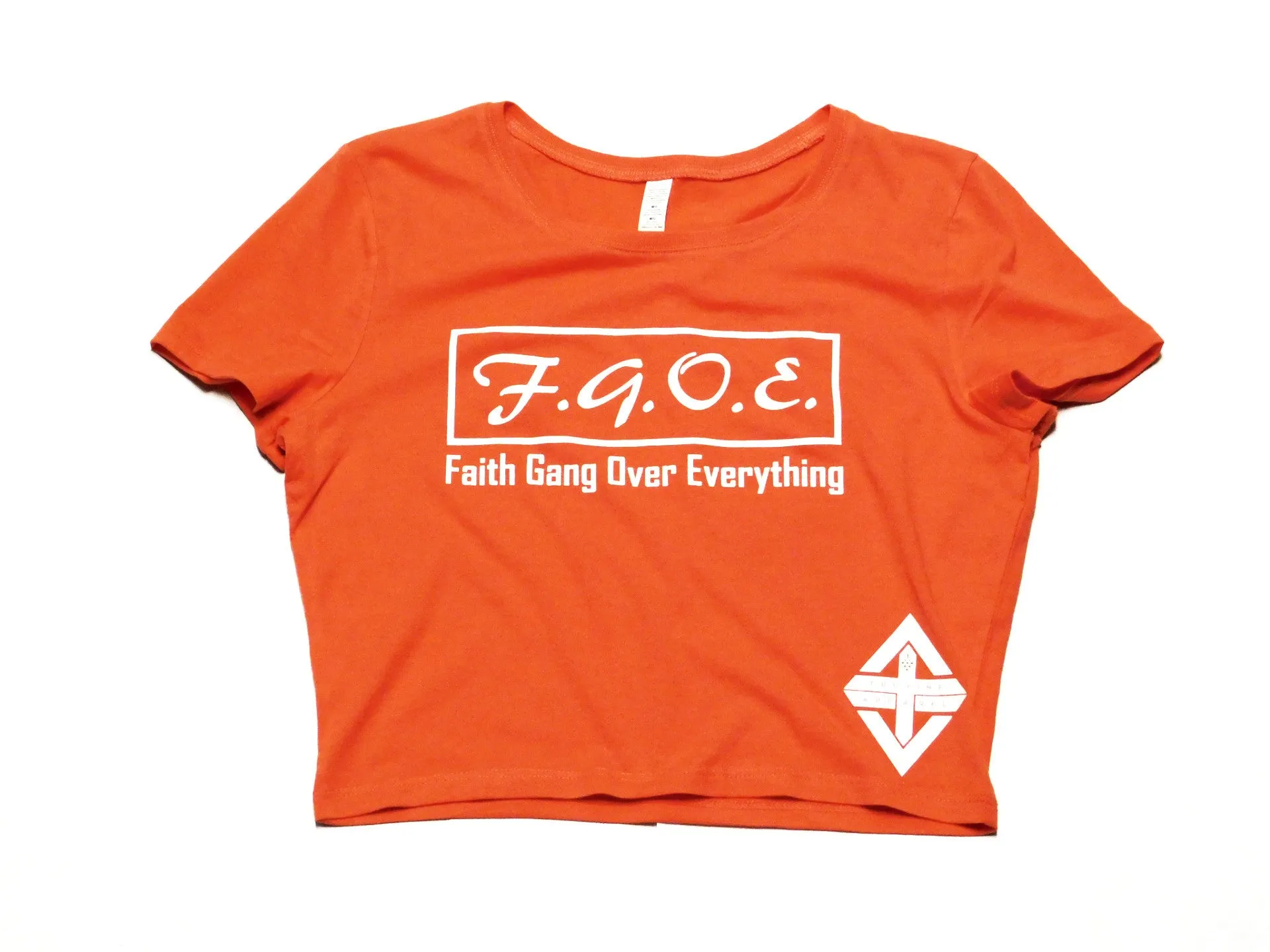 Faith Gang Over Everything Women's Crop Tee (multiple color options)