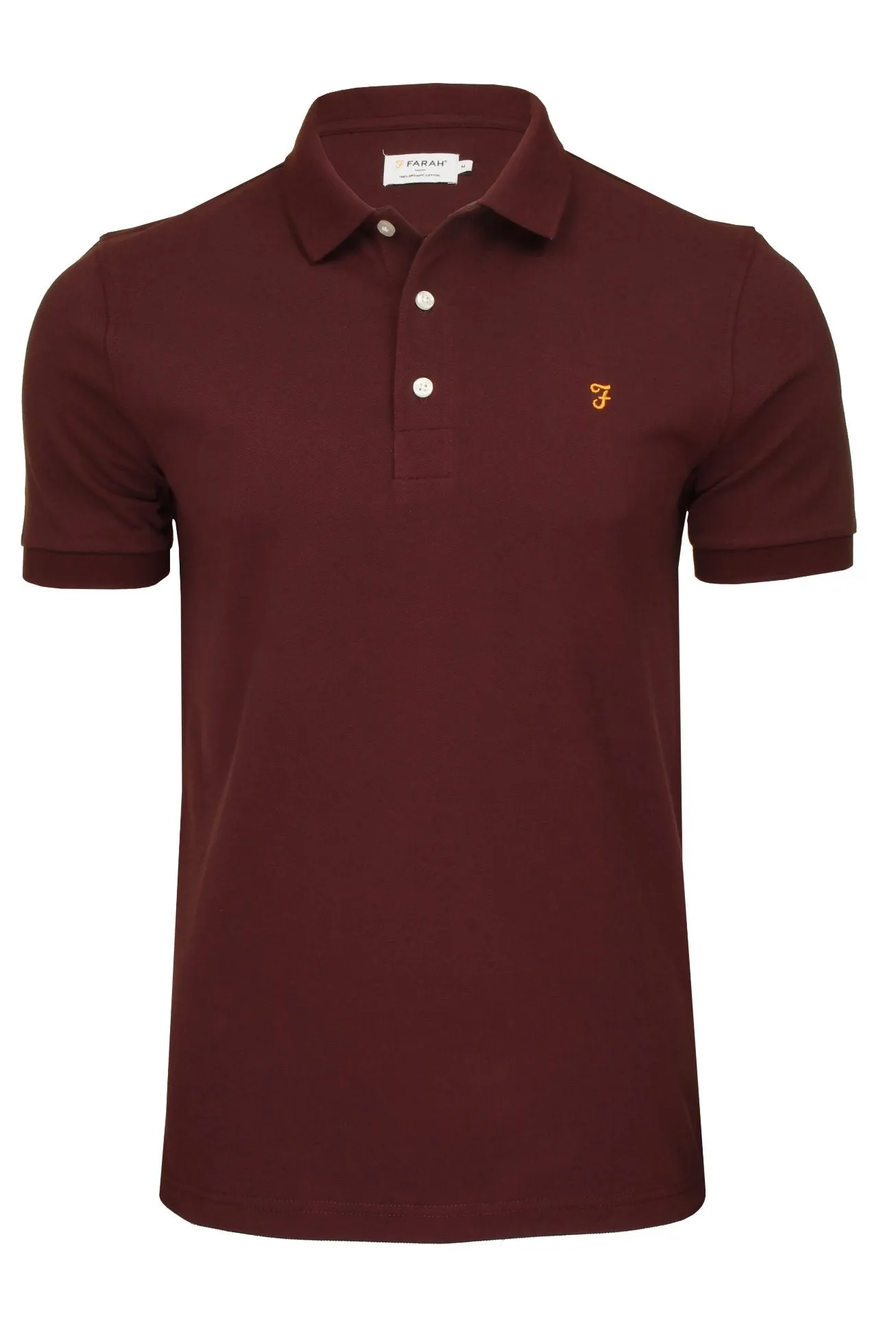 Farah Mens 'Blanes' Pique Polo T-Shirt - Short Sleeved