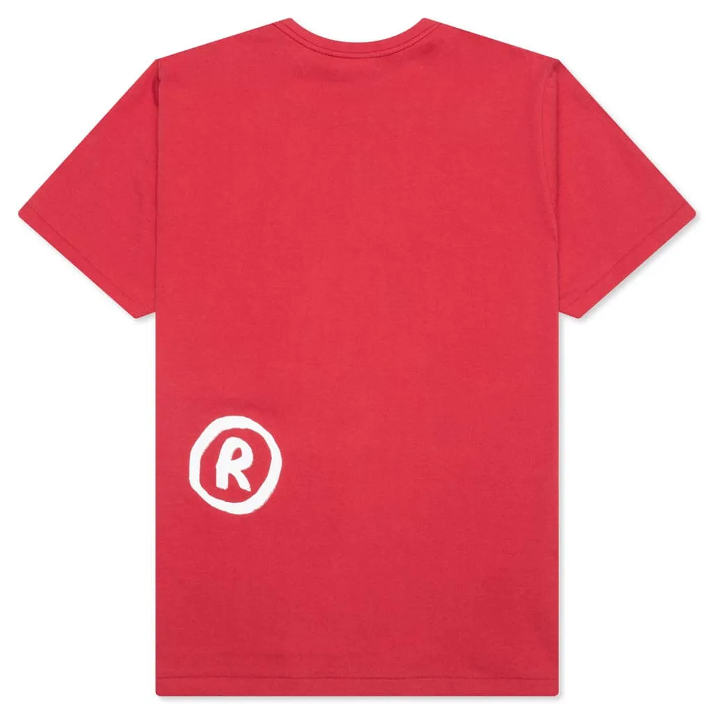 Hand Draw By Bathing Ape Tee - Red