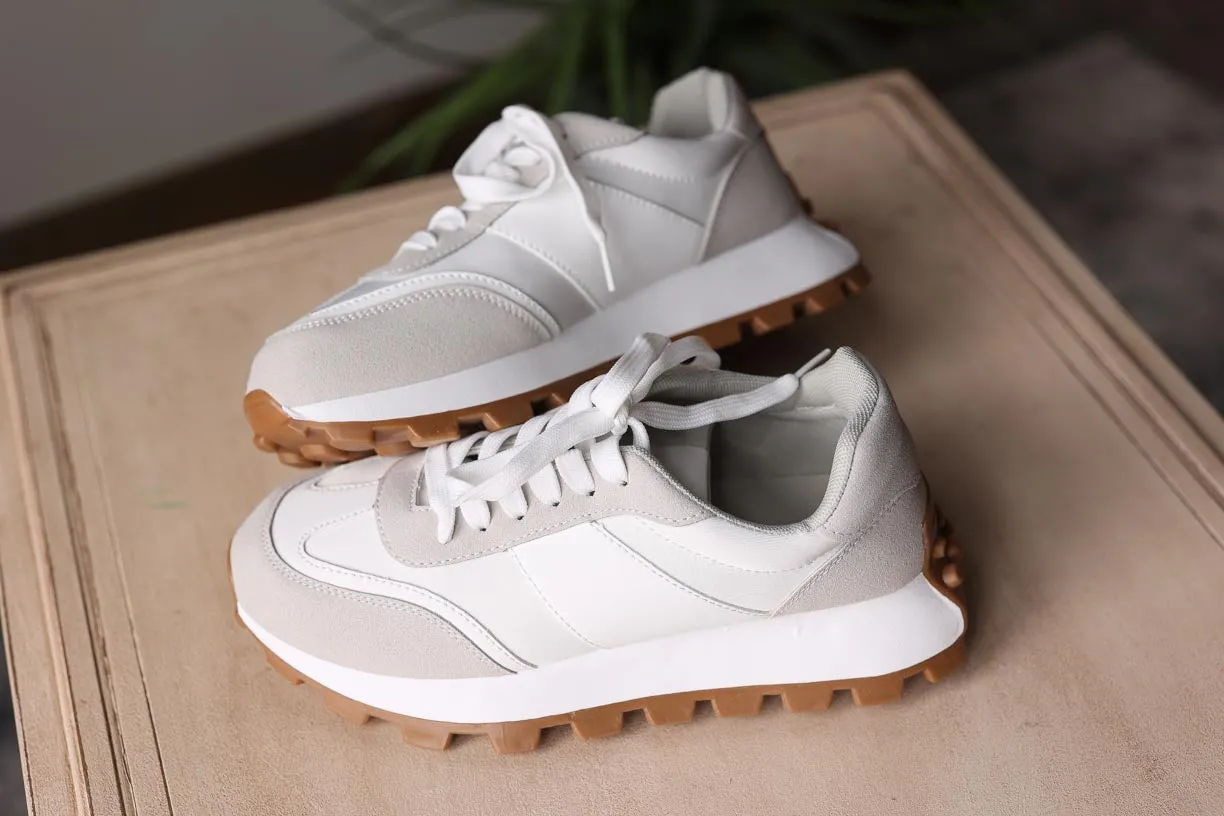 Ivory Lug Sole Sneakers