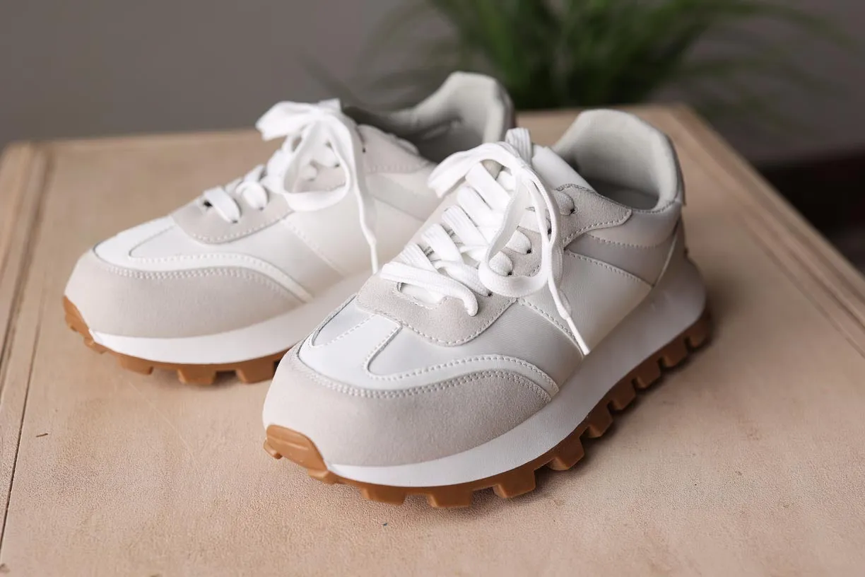 Ivory Lug Sole Sneakers