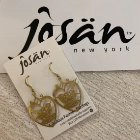 Josan GFW Bird in a Heart Earrings