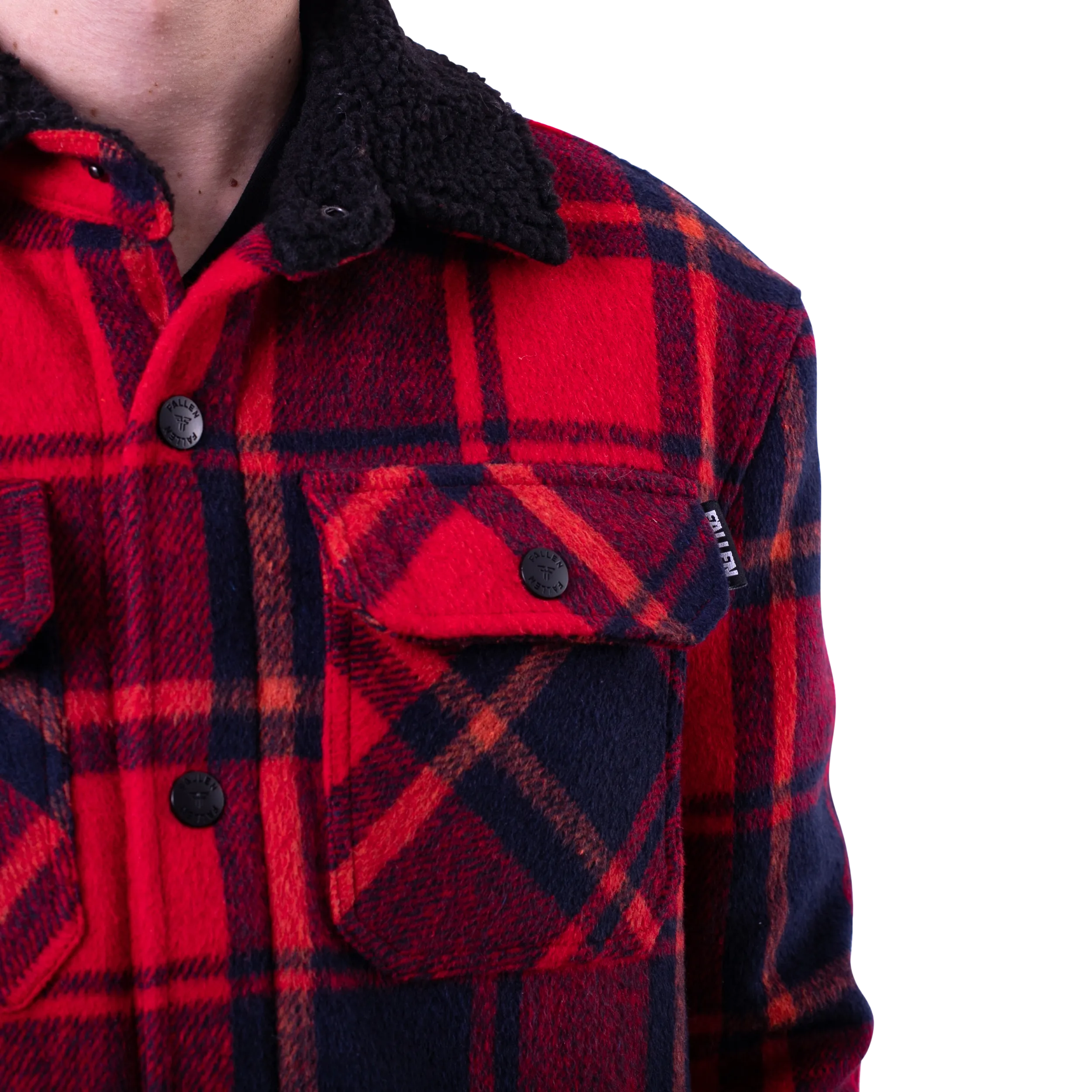 LAMB JACKET RED/BLACK