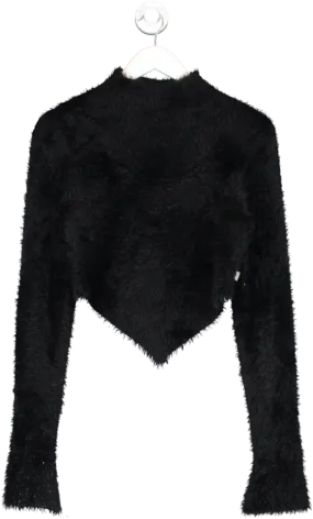 Marc Jacobs Black Hairy Grunge Pointed Sweater UK M