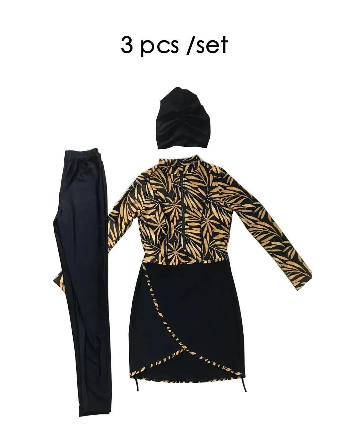 MB003 3pcs Burkini Set Modest Swimsuit High Quality