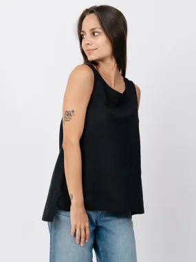 Melissa Tank - Black Linen