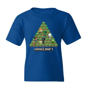 Minecraft Group Pyramid Kids Short Sleeve T-Shirt