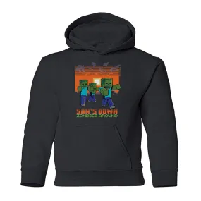 Minecraft Jolly Mobs Zombies Around Kids Pullover Hoodie