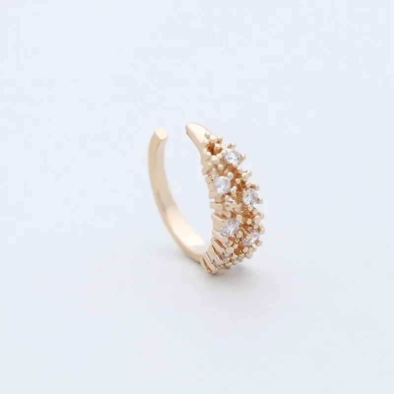 Multi CZ Ear Cuff - Gold