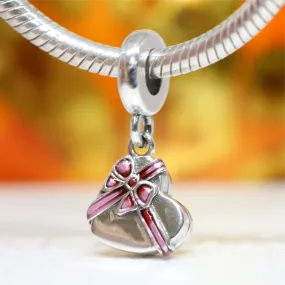 Openable Heart Chocolate Gift Box Dangle Charm 792587C01