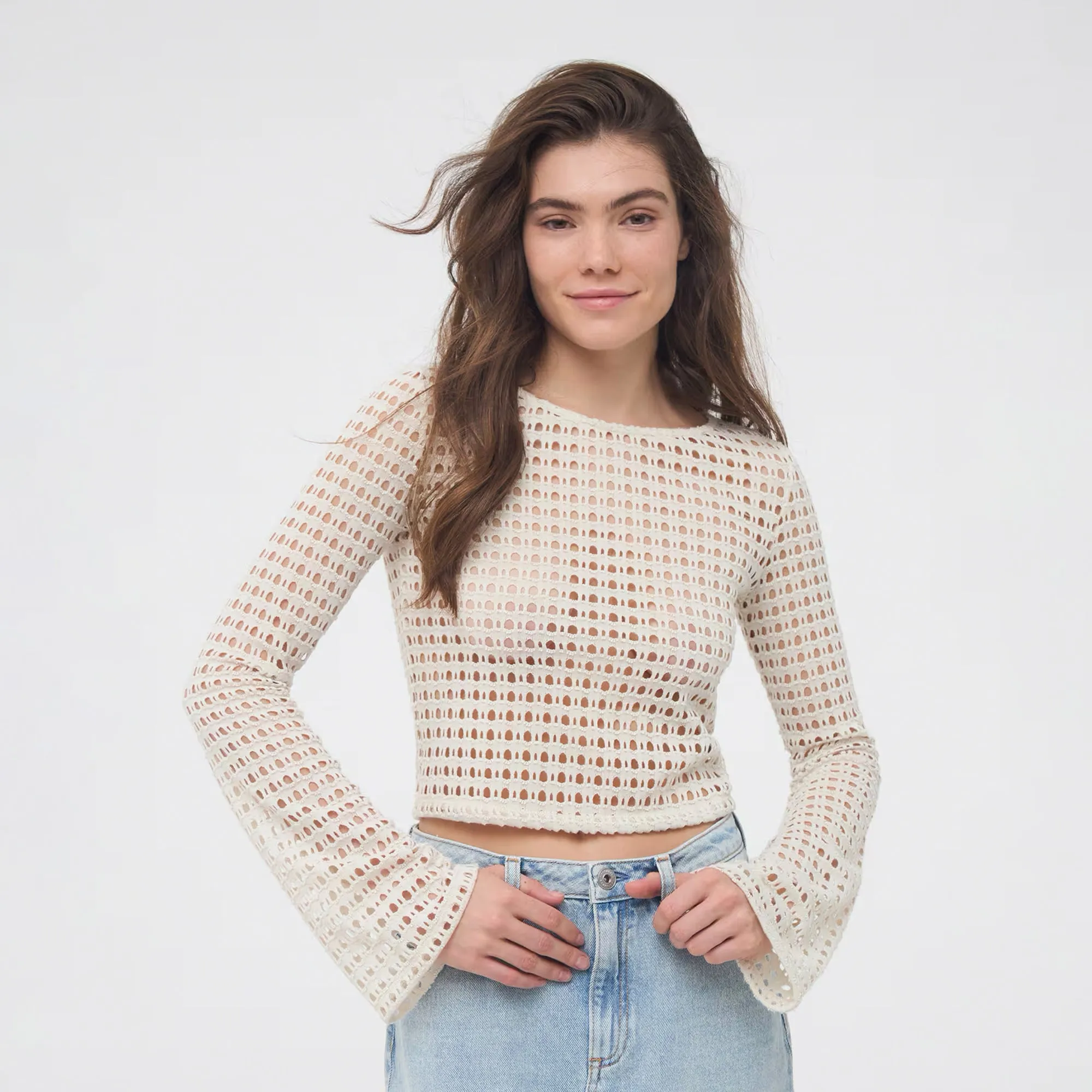 Perforated Sweater