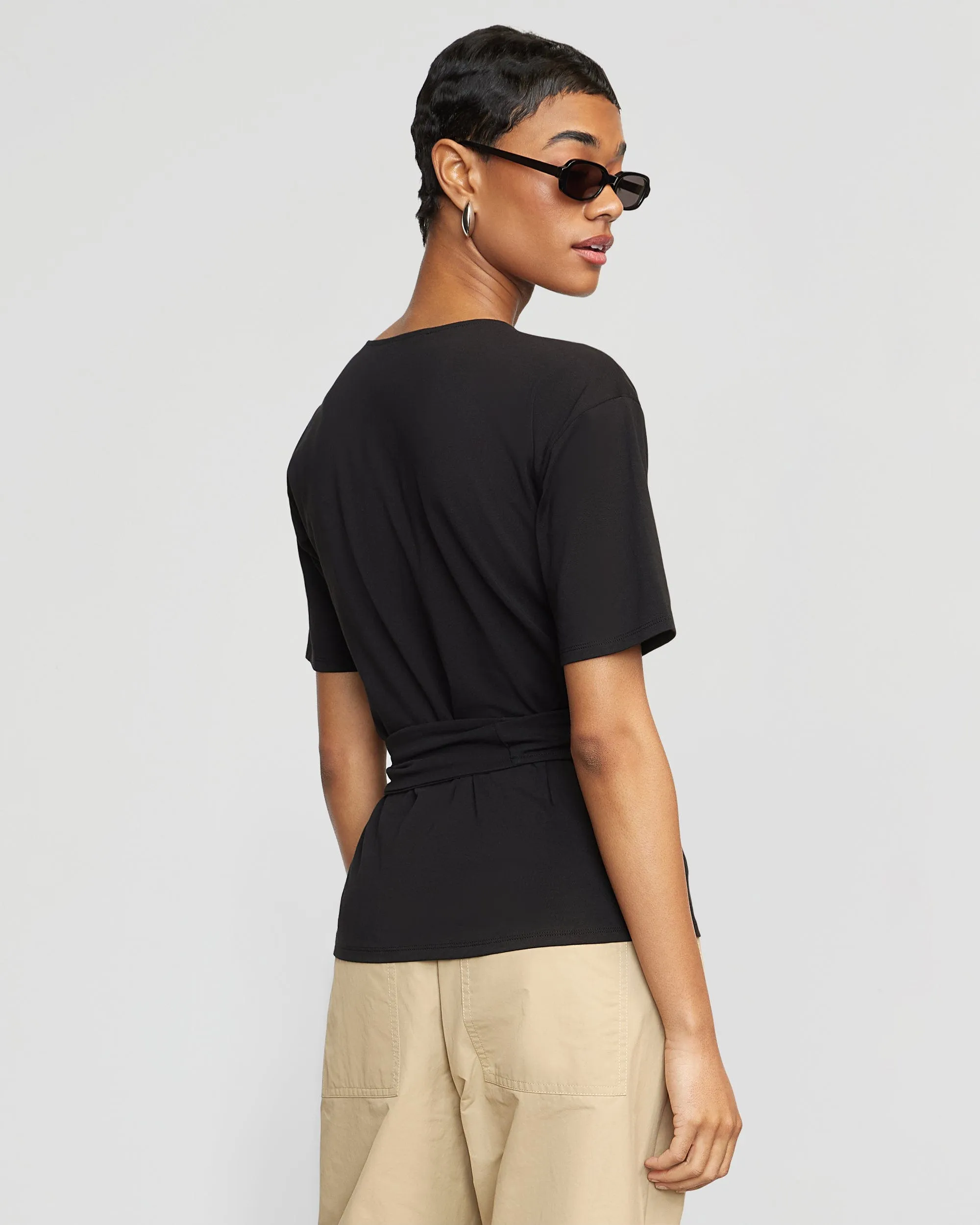 Sena Organic Cotton Wrap Tee